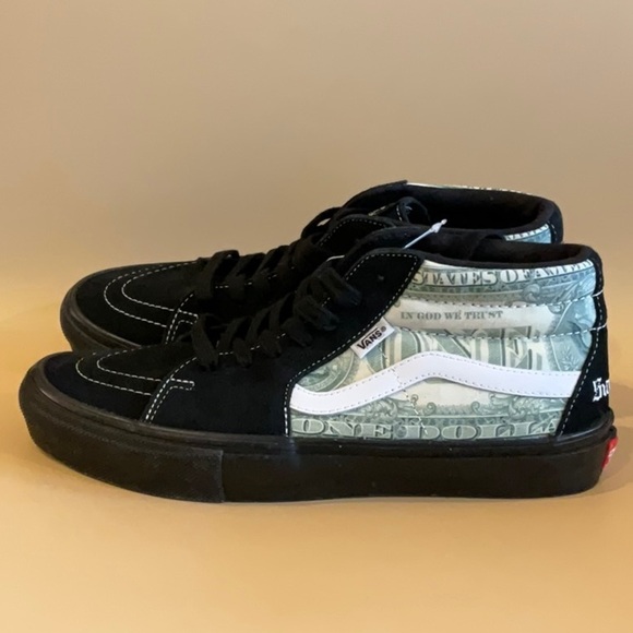 Vans x Supreme Skate Grosso Mid 'Dollar' Sneakers - Picture 2 of 10